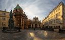 Прага. Площадь крестоносцев утром
